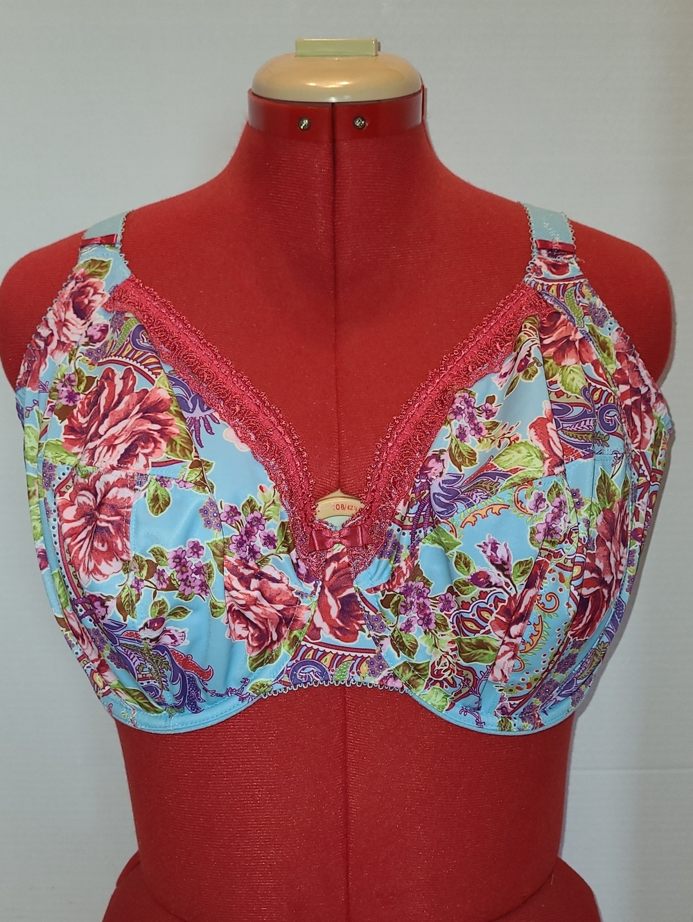 ELOMI BOUTIQUE LARGE CUP Floral Full Coverage Bra US - 40FF/UK-40FF
